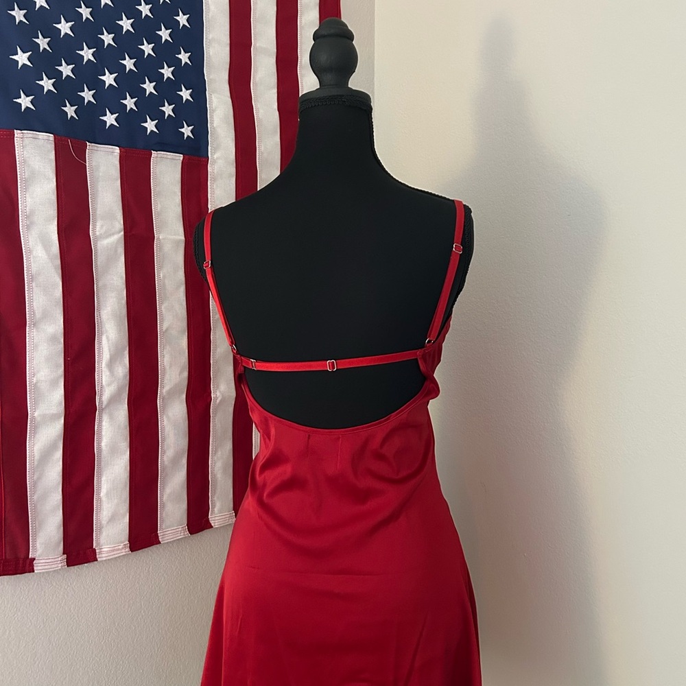 OW Collection Red Slip Dress - Picture 3 of 3